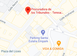 Mapa localización despacho Teresa Fernández de la Mela